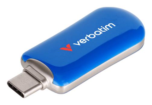 VERBATIM Plectra USB-C Flash Drive Blue 64GB (30232)