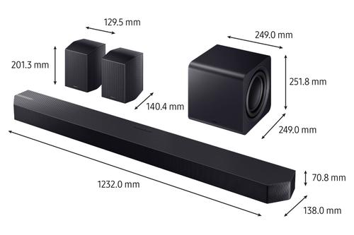 SAMSUNG HW-Q995F 11.1.4 Soundbar Sort (HW-Q995F/XE)