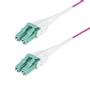 STARTECH OM4 LC/LC MULTIMODE FIBER CABLE UNIBOOT/OFNR RISER/100G - 50/125 CABL