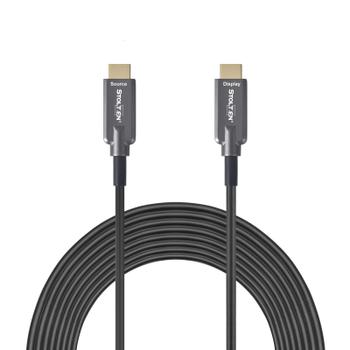 STOLTZEN AOC STEEL HDMI 2.0 4K@60 20 m 18Gbps, Stainless steel and Kevlar armor (AOC-STEEL-HDMI-020)