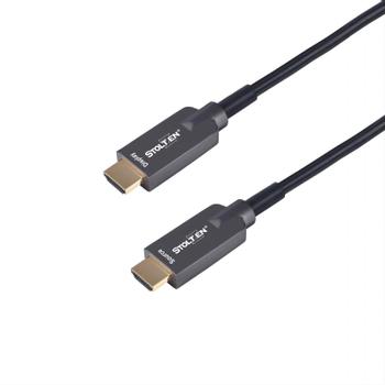 STOLTZEN AOC STEEL HDMI 2.0 4K@60 20 m 18Gbps, Stainless steel and Kevlar armor (AOC-STEEL-HDMI-020)