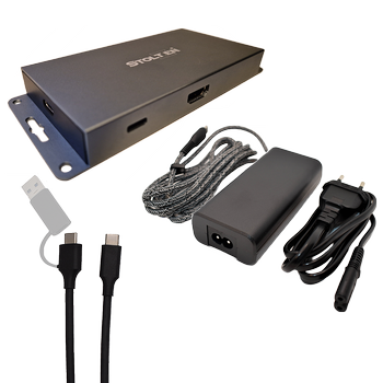 STOLTZEN HERA HuddleHub Mini Pro 65W PD 65W , Uten USB-C Host Kabel (BYOD60-HuddleHubMini)