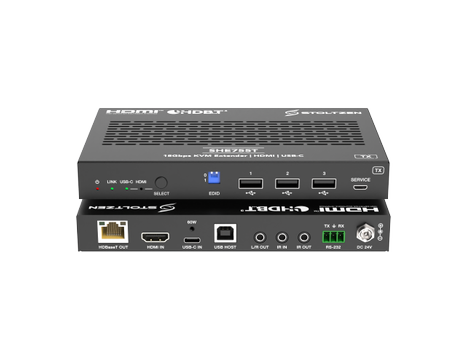 STOLTZEN SHE755 HDBaseT? Kit 18Gbps, HDMI/ USB-C,  HDBaseT 3.0, USB 2.0 (SHE755-Kit)