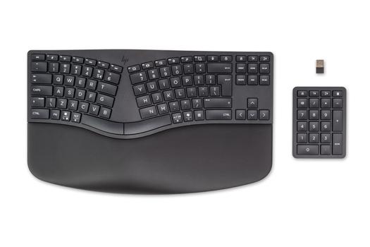 HP Ergonomic Wireless Keyboard  (7E755AA#ABB)