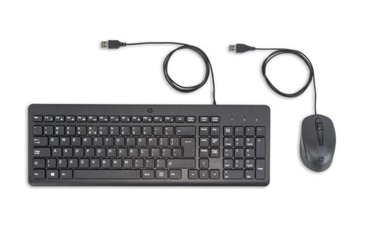HP 100 Wired Mouse and Keyboar (240J7AA#ABB)