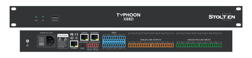 STOLTZEN Typhoon X88D DSP Dante Dante 8x8 | Analog 8x8 | USB (TYP-X88D)