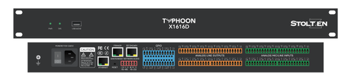 STOLTZEN Typhoon X1616D DSP Dante Dante 16x16 | Analog 16x16 | USB (TYP-X1616D)