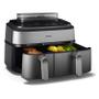 PHILIPS Airfryer 5000 Series Dual Basket Nu kan du laga mat med olika ingredienser på olika sätt utan att behöva hantera flera grytor och stekpannor. (NA555/00)