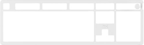 HyperX Alloy Rise (100%) - Top Plate - White - Gaming Tastatur - Hvid (85U09AA)