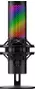 HyperX QuadCast 2 S RGB USB Mikrofon (sort) USB-mikrofon for spill, streaming og podcasting, innebygde kontroller, LED