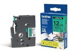 BROTHER Black On Green Label Tape 12mm x 8m - TZE731 (TZ-731)