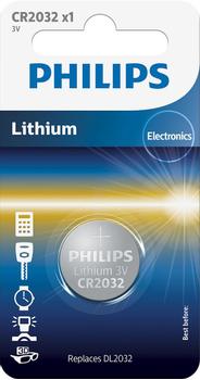 PHILIPS Lithium 3.0V coin 1-blister (CR2032/01B)