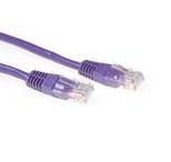 ACT Purple 1 meter U/UTP CAT5E patch cable with RJ45 connectors (IB 4701)