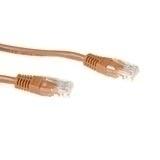 ACT Brown 2 meter U/UTP CAT5E patch cable with RJ45 connectors (IB 4602)