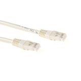 ACT Ivory 0.5 meter U/UTP CAT6 patch cable with RJ45 connectors (IB 8400)