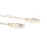 ACT Ivory 2 meter U/UTP CAT5E patch cable with RJ45 connectors (IB 6402)