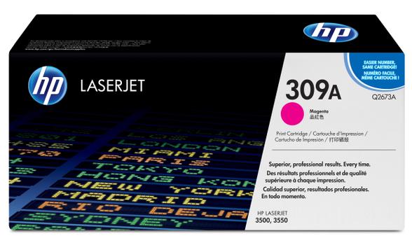 HP 309A - magenta - original - LaserJet - tonerpatron (Q2673A) (Q2673A)