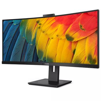 PHILIPS 34inch 3440x1440 100Hz VA CURVED H/A 180MM ULTRAWIDE USB-C DOCKING DISPLAY RJ45 PD 100W USB HUB SPEAKERS WEB CAM 5MP (34B1U5600CH/23)