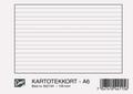 EMO Kartotekkort EMO A6 linjert 200g (100)