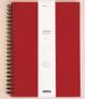 GRIEG Notatbok GRIEG A4 100g 160s linjer rød
