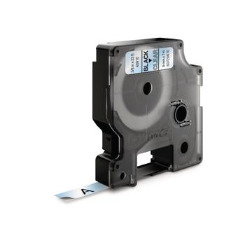 DYMO D1 merkkausteippi,  9mm, läpinäkyvä/ musta teksti, 7m - 45010 (S0720670)