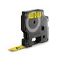 DYMO 45015 D1 Tape Yellow/Black 12m