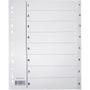 EMO Register A4 PP 1-8 m/indeksark hvit