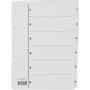OEM Register A4 PP 1-6 m/indeksark hvit
