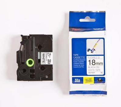 BROTHER TZe-FX241 - Adhesive - black on white - Roll (1.8 cm x 8 m) 1 cassette(s) flexible ID tape - for Brother PT-D600, P-Touch PT-1880, D450, D800, E310, E550, E800, P900, P950 (TZEFX241)