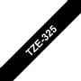 BROTHER TZ-tape 9mm White on Black