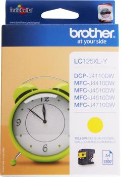 BROTHER LC125XLY ink yellow 1200pages (LC125XLY)