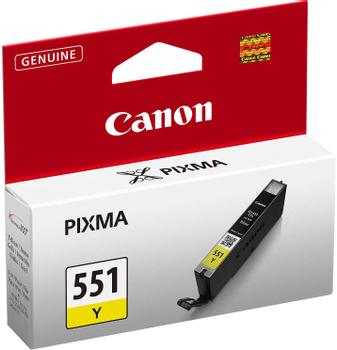 CANON n CLI-551 Y - 6511B001 - 1 x Yellow - Ink tank - For PIXMA iP8750, iX6850, MG5550, MG5650, MG5655, MG6450, MG6650, MG7150, MG7550, MX725, MX925 (6511B001)