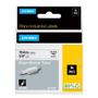 DYMO Rhino Shrinktube 19 mm Black on White 