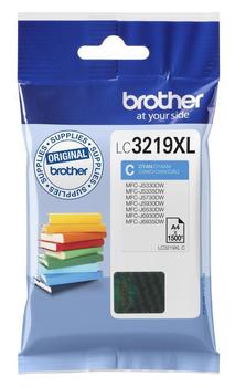 BROTHER LC-3219XLC INK CARTRIDGE CYAN 1500 PAGES ISO STANDARD 24711 SUPL (LC3219XLC)
