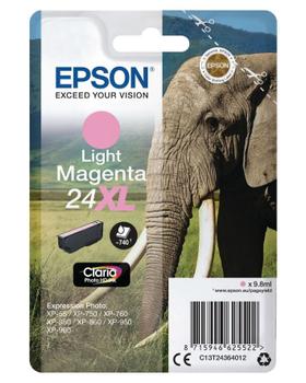 EPSON n 24XL - 9.8 ml - XL - light magenta - original - blister with RF alarm - ink cartridge - for Expression Photo XP-55, 750, 760, 850, 860, 950, 960, 970, Expression Premium XP-750, 850 (C13T24364022)