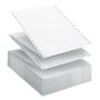 EXACOMPTA Listepapir 240mmx12" 80g 1x hvit (2000)