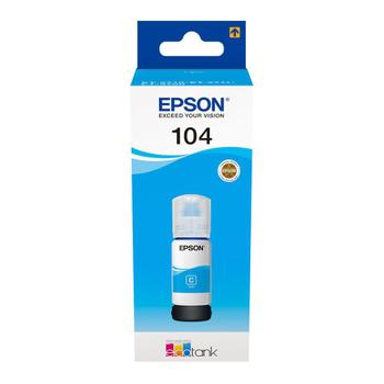 EPSON n Ink Cartridges,  104 4 Colour ink bottle, 1 x 65.0 ml Cyan (C13T00P240)