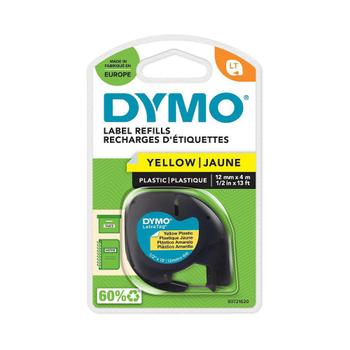 DYMO LetraTAG Tape / 12mm x 4m / Plastic Yellow (S0721620)