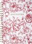 BURDE Notatbok BURDE DotNotes B5 spiral Blomst