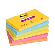 POST-IT Blokke 3M 76x127mm Super Sticky ass. Rio color