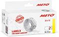 METO Etiket Meto 22x12mm hvid permanent 1000stk/rul 6rul/pak