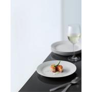 AIDA Café middagstallerkner Æsk/4 stk hvid Ø24 cm