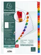 EXACOMPTA Register A4 A-Z Mylar Hvit/Farge