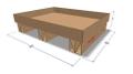 SMURFIT KAPPA Lettpall bølgepapp 800x600x190mm