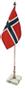 EMO Bordflagg med marmorsokkel 40cm