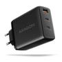 AXAGON *ACU-DPQ100 GaN 3xport   wall charger