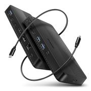 AXAGON HMC-U4 USB hub 12in1    40Gbps LAN HD