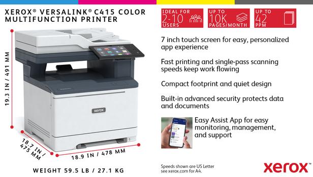 XEROX VersaLink C415V_DN - multifunksjonsskriver - farge (C415V_DN)