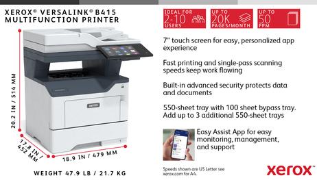 XEROX VersaLink B415V_DN - multifunksjonsskriver - S/H (B415V_DN)