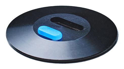 OCHNO Socket with RGB Button | USB-C outlet w. locking screw 1m cable | Table, flush installed | Black (O-SWO-100-S-1)